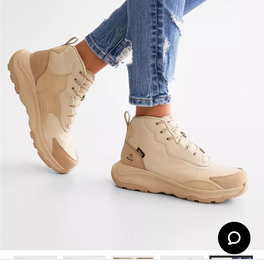 Teva  Geotrecca Leather Ankle Boot Women's Beige Hiking Boots